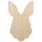 Red Kangaroo Head Australian Marsupial Unfinished Wood Shape Piece Cutout for DIY Craft Projects